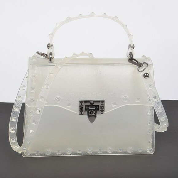 Monotone Studded Clutch - Picture 1 of 11